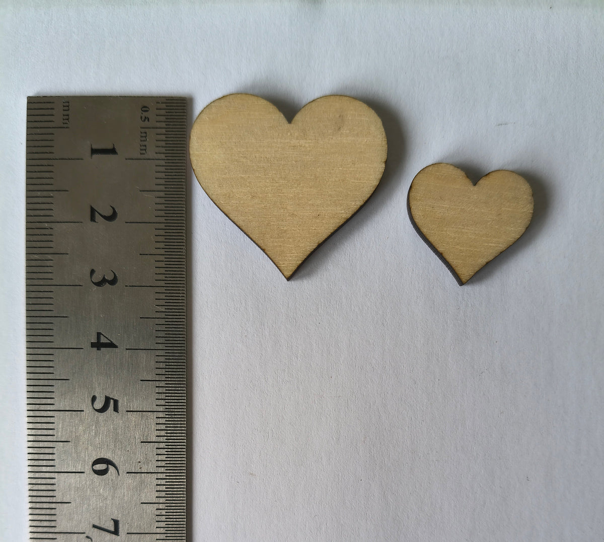 MDF Hearts - 30mm Hearts - 10 pack