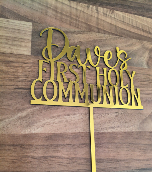 Communion Cake Topper